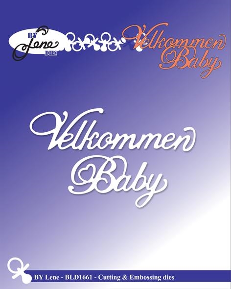 By Lene dies Velkommen baby Velkommen 8,6x2,2cm